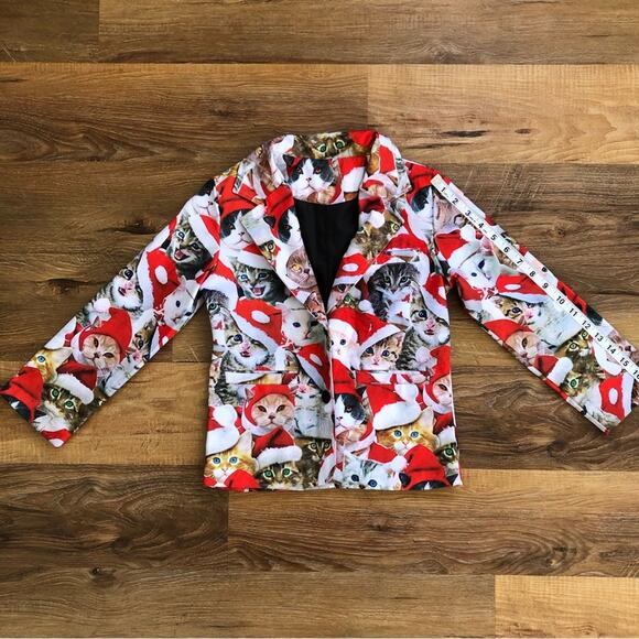 Funnycokid Kids’ Christmas Cat Suit Christmas Party Approx. Size 6 - Picture 2 of 14